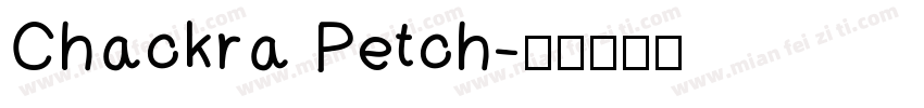 Chackra Petch字体转换
